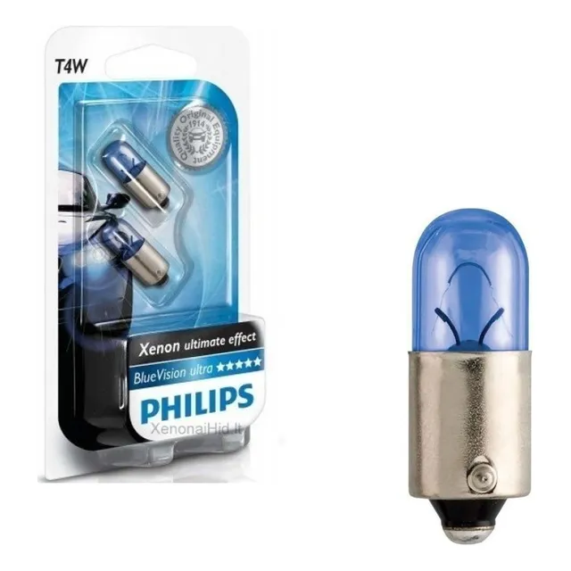 Lampara Philips T4w 4w Blue Vision Xenon Luz Azul Nolin