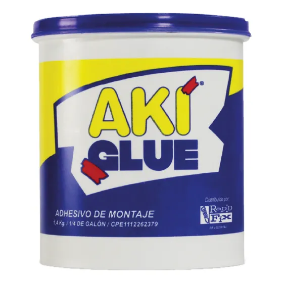 Pegamento Aki Glue 1/4 Galon Adhesivo De Montaje Multiusos