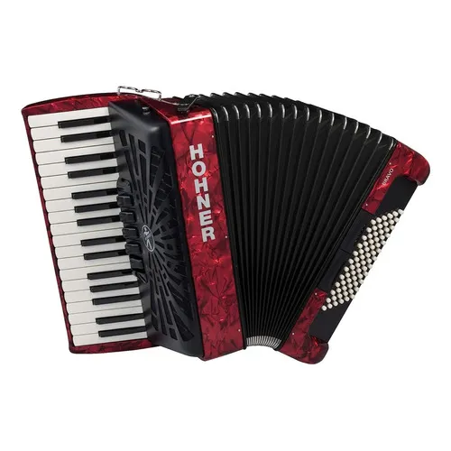 Acordeon Hohner Bravo Iii A16632 34 Teclas 72 Bajos Msi Color Rojo