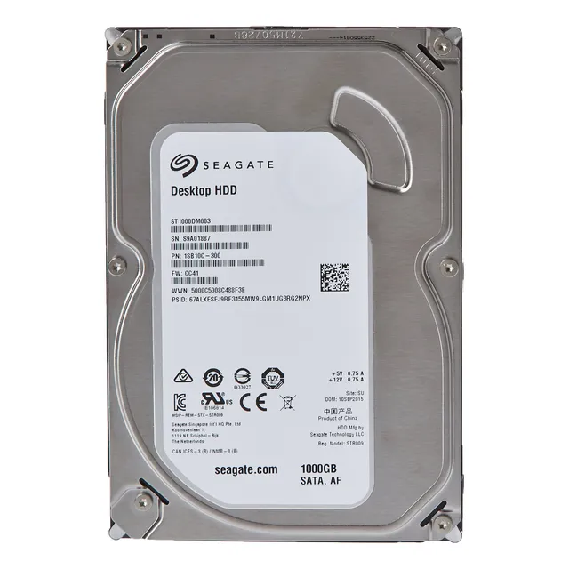 Seagate St1000dm003 Disco Duro Interno, 1tb, 3.5 , 7200 Rpm, Sata, Para Desktop