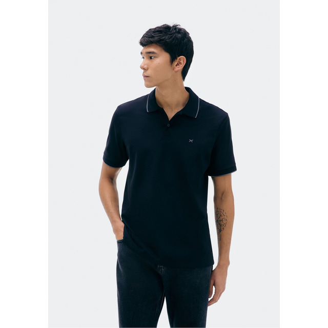 Camisa Polo Básica Masculina Regular Super Cotton Hering Camisa Polo Básica Masculina Regular Super Cotton Hering