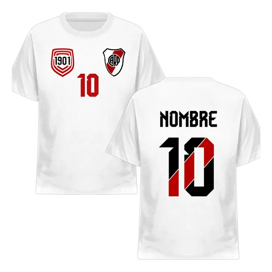 Remera Premium Número Y Nombre Personalizado Fútbol