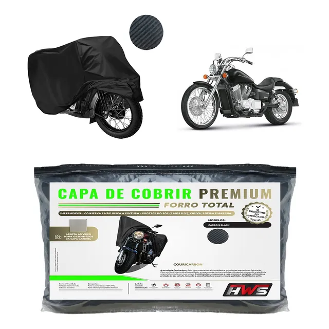 Capa Cobrir Honda Shadow 750 Premium Impermeável Forrada Bl