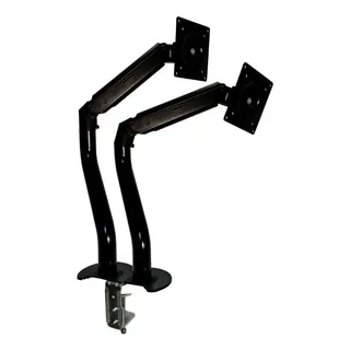 Suporte De Mesa Articulado Rm-il-02-b Para 2 Monitores Preto