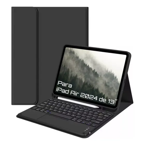 Capa Com Teclado Touchpad Para iPad Air 2024 De 13 Polegadas