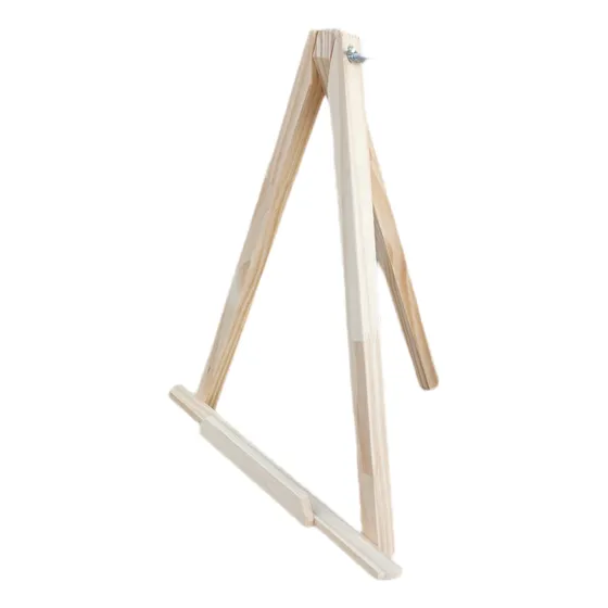Atril De Mesa Pelli - Pack X5  Madera Tripode Plegable Beige