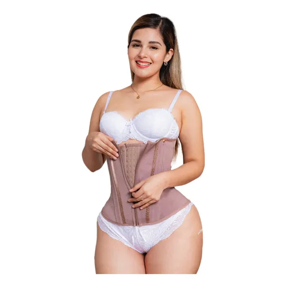 Faja Cinturilla Colombiana De Mujer - Ajuste 3 Posiciones Color Negro Talla 30