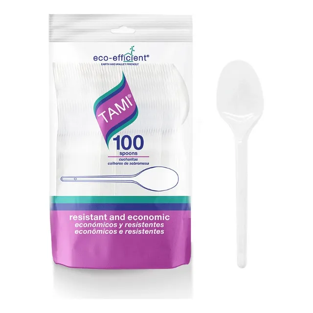 Cuchara Dulcera Tami Blanca X 100 Un(3 Pq X 100 Un)