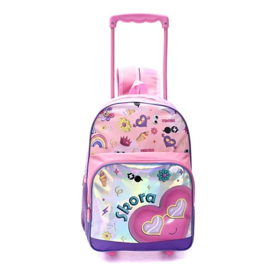 Mochila Con Carro Alma Sunglasses Infantil Escolar Reforzada
