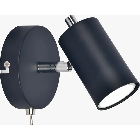Aplique Spot 1 Luz Pared Techo Gu10 C300/1 Memo Metal Candil Estructura Negro Mate