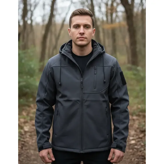 Chaqueta Softshell Termica Impermeable Hombre Con Micropolar