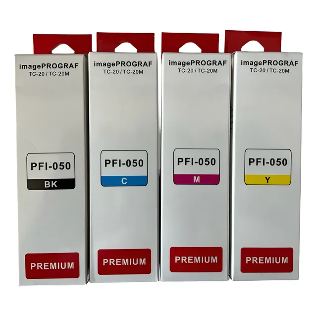 4 Tintas Compatibles Pfi-050 Tc-20