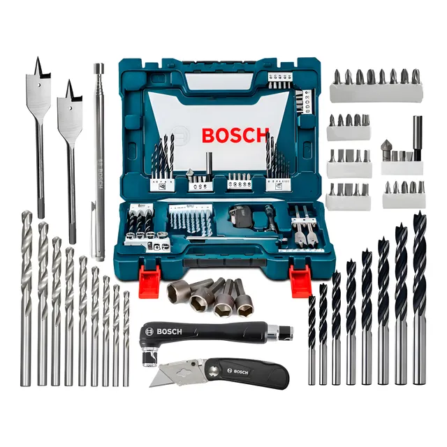 Jogo Kit Pontas Brocas 68 Peças Bosch Metal Com Maleta