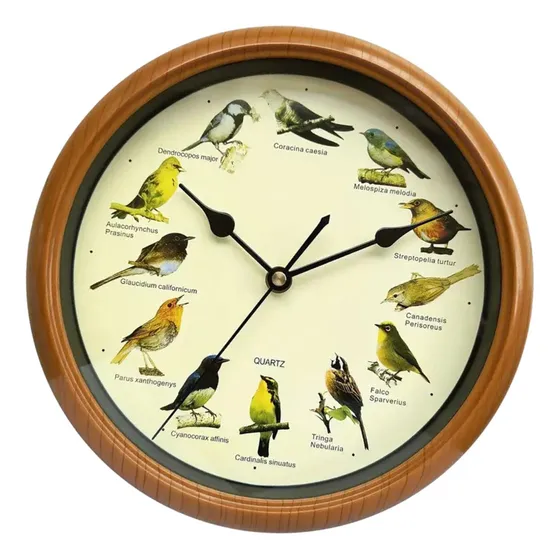 Reloj De Pared De Pájaro Minimalista Silencioso Que Reloj