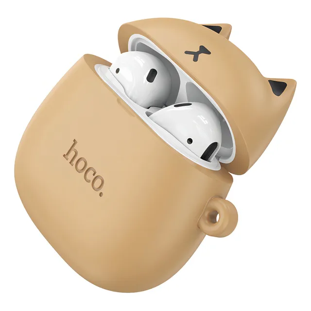 Auriculares In-ear Inalámbricos True Wireless Hoco Ew45 Forma Gato Caramelo