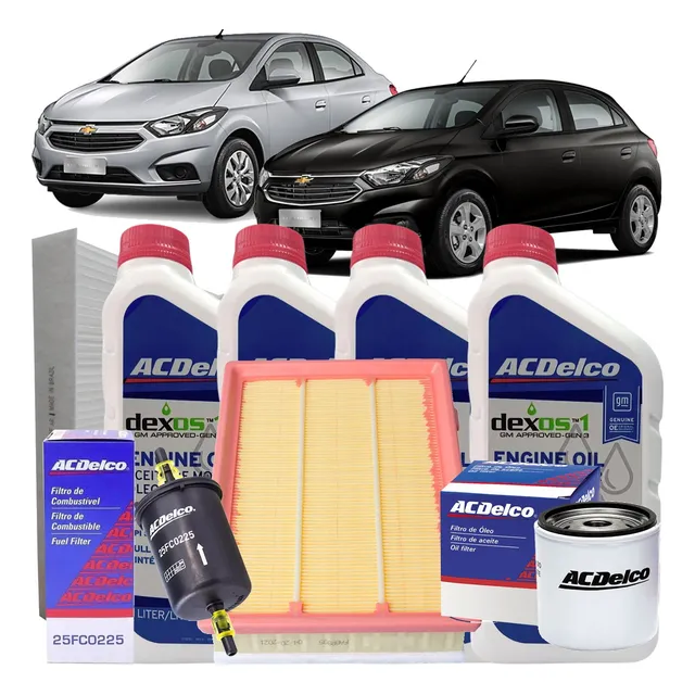 Kit Revisao 0w20 Gm Onix Prisma 1.0 1.4 2017 2018 2019 2020