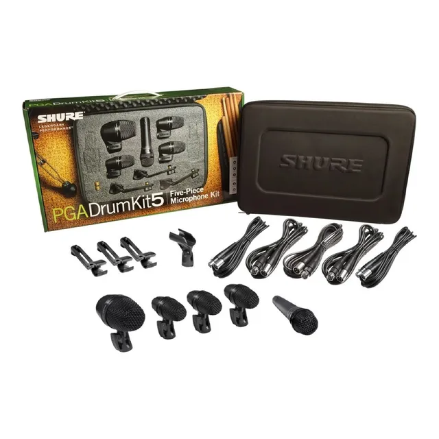 Microfono Bateria Shure Pgadrumkit5 Kit 5 Pcs.