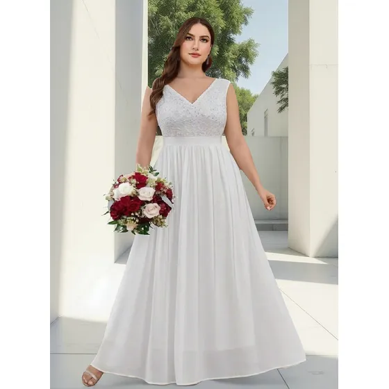 Vestido De Casamento Noiva Longo Plus Size Noiva 94a Renda