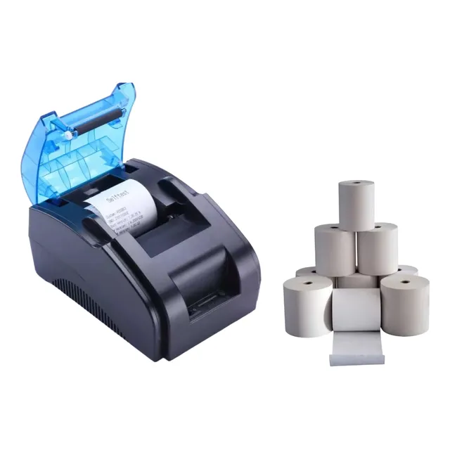 Impresora Térmica Recibos Punto Venta Tickets 58mm 10 Rollos