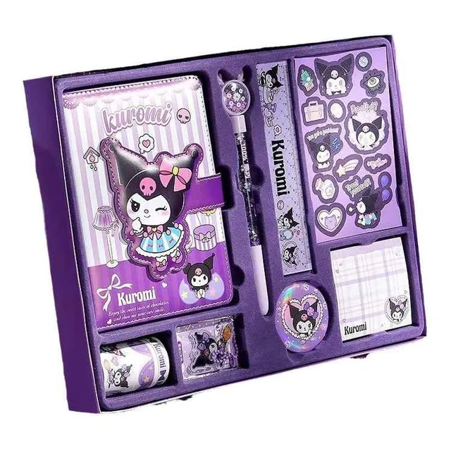 Kit Jumbo Sanrio Kuromi Agenda Lapicero Regalo