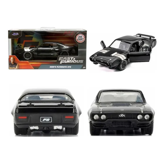 Jada 1:32 Dom's 1972 Plymouth Gtx Rapido Y Furioso Negro