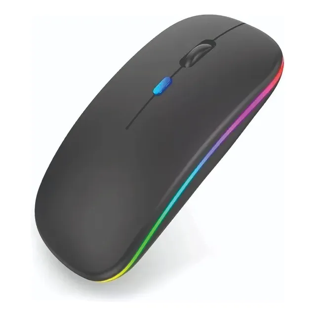 Mouse Led Inalámbrico Recargable Usb + Bluetooth