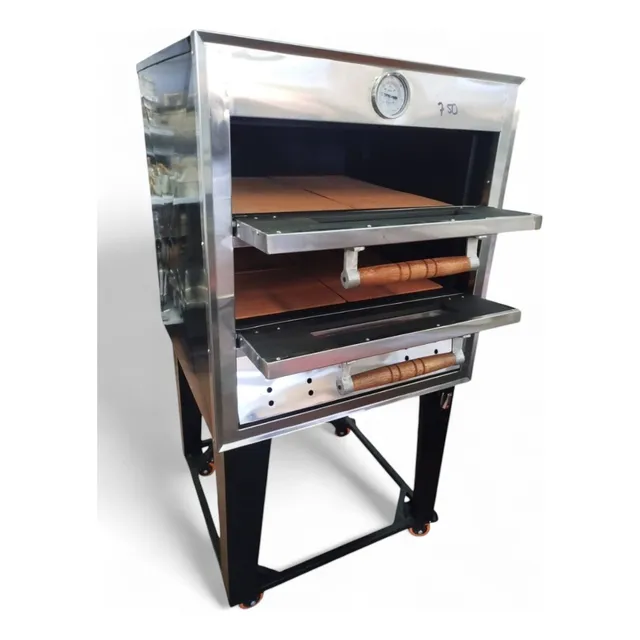 Horno Industrial A Gas Para Pizza Con Piedras Refractarias