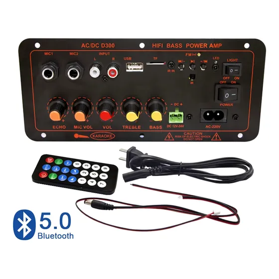 Placa Amplificada De 300w / 12-24v / 110v Bluetooth Cod 310