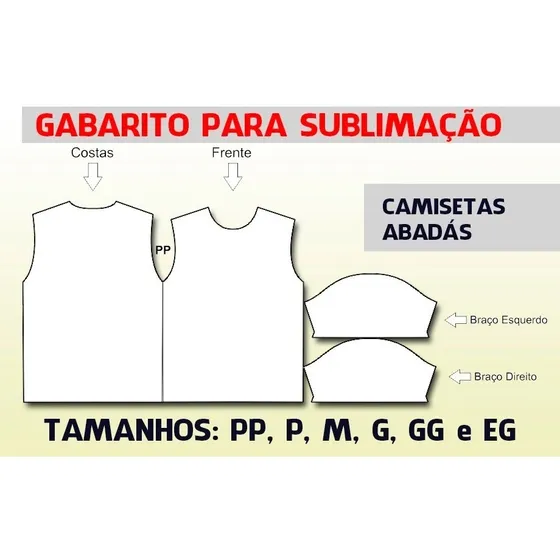 Gabarito Para Sublimação De Camisetas (moldes)