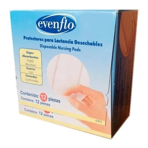 Protectores Senos Para Lactancia Desechables 12pzas Evenflo