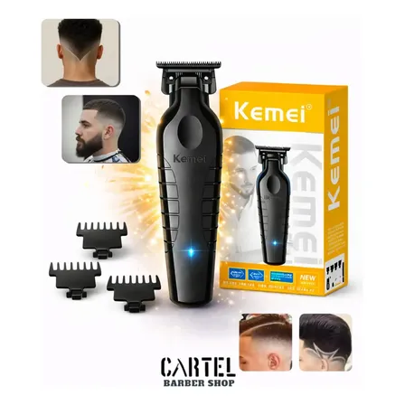 Máquina De Cortar Cabelo Kemei Km-2299 Profissional Com Carregamento Usb Preto 127/220v