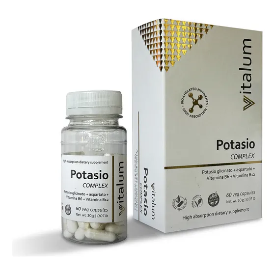 Potasio Complex Vitalum Hgl Glicinato 60 Capsulas