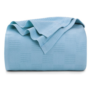 Ropa De Cama Blanket Utopia, Color Azul Cielo, 100% Algodón, Ropa De Cama Blanket Utopia, Color Azul Cielo, 100% Algodón,