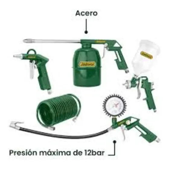 Juego De Herramientas Neumáticas  5 Pza. Jadever