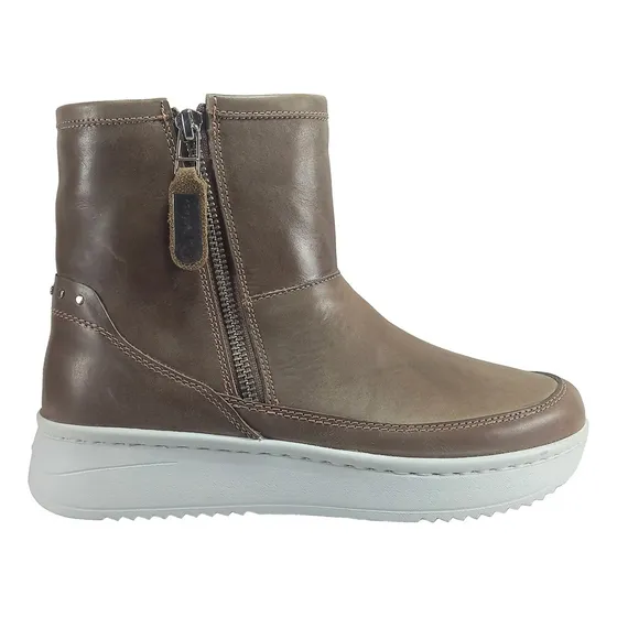 Bota Cavatini Casual Doble Cierre Cuero Mujer| Masella Shoes