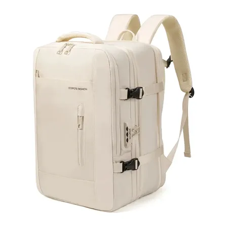 Mochila de via, para homens e mulheres, com fecho de senha, capacidade expandível de 30 a 42 L, impermeável, reforçada, ideal para viagens diárias e negócios, pode acomodar um laptop de 15,6 polegadas