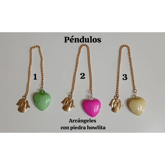 Péndulo Arcángeles Radiestesia Sanación Cristales Cuarzo
