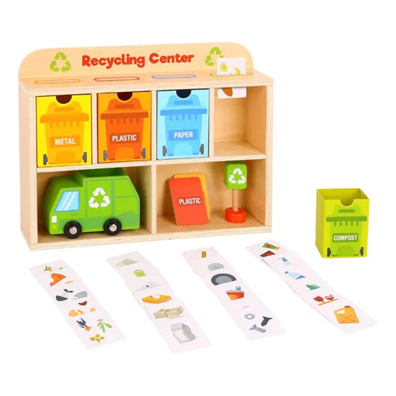 Juego De Reciclado Asociación Juguete Madera Tooky Toy Ty635