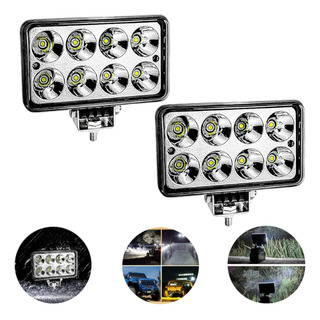 Par 2 Farol De Milha 24w Retangular 8 Led Par 2 Farol De Milha 24w Retangular 8 Led