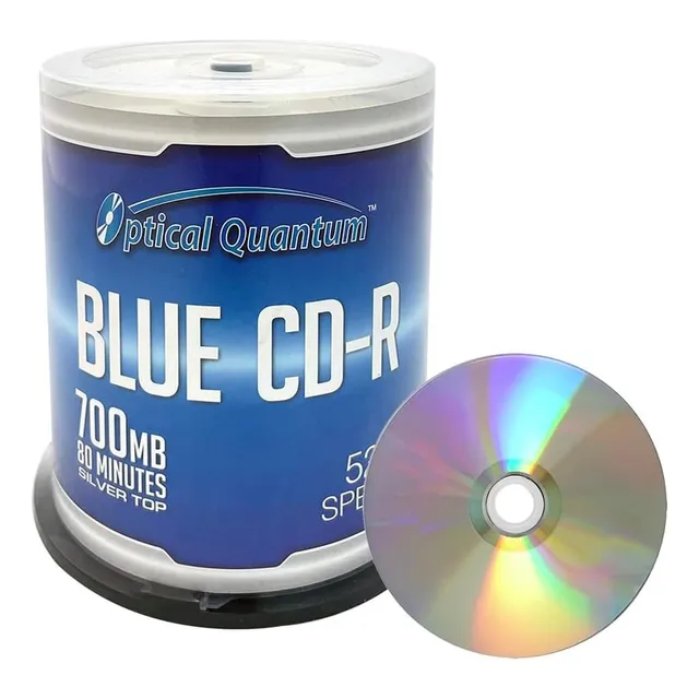 Óptico Azo Azo Azo Cd -r 700 Mb 52x Plata Plata Soporte En B