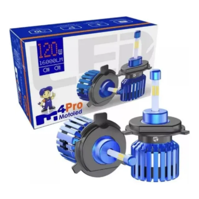 Bombillo Led H4 Alta Potencia Moto-carro 12-24v 16.000lms