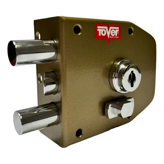 Cerradura De Sobreponer Pinta 5201 Izquierda Tover Profesion Color Dorado