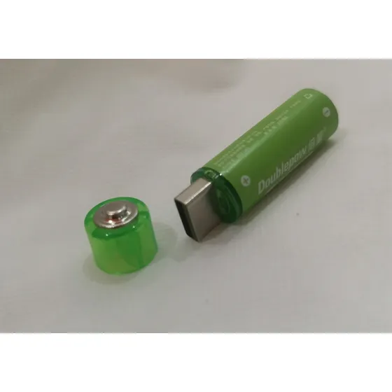 Pilas Recargables Usb Aa Doublepow Li-ion 1.5v 1800mwh