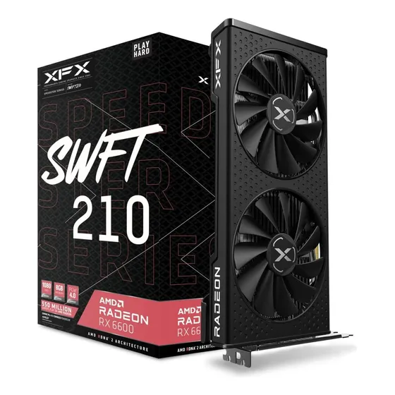 Placa Grafica Xfx Speedster Swft 210 Radeon Rx 6600 Core 8gb