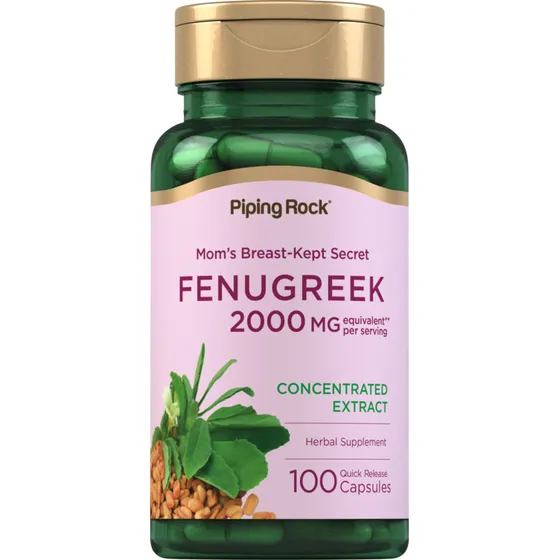Suplemento Piping Rock, Cápsulas De Alholva, 2000 Mg, 100 Pí