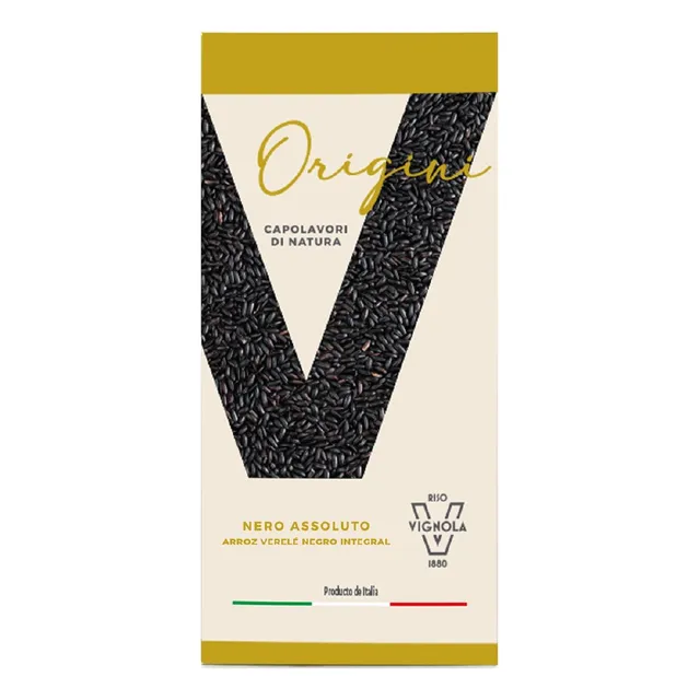 Vignola Arroz Negro Absoluto Importado De Italia 342g