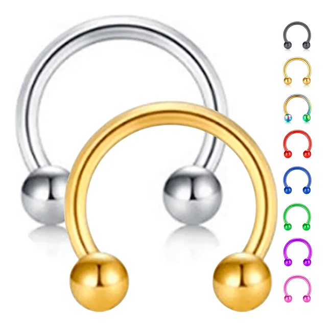 Piercing Nariz Bulls Septum Edoné Acero Quirúrgico 1.2mm X2