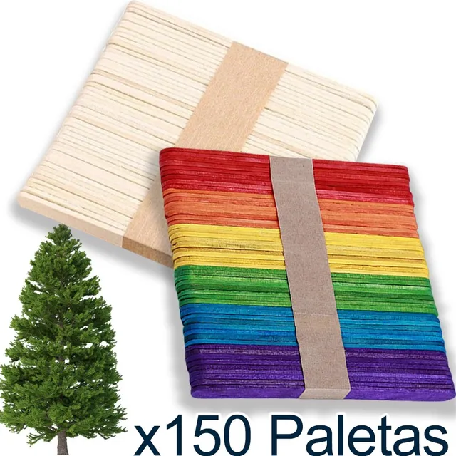 Paletas De Madera Para Helados Manualidades Escolar Natural