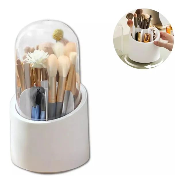 Organizador Giratorio Para Brochas De Maquillaje