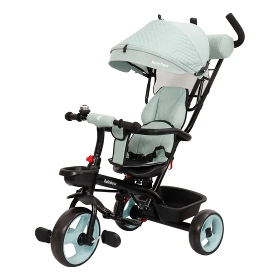 Triciclo Infantil Disney Bebe Asiento Giratorio Con Manija 